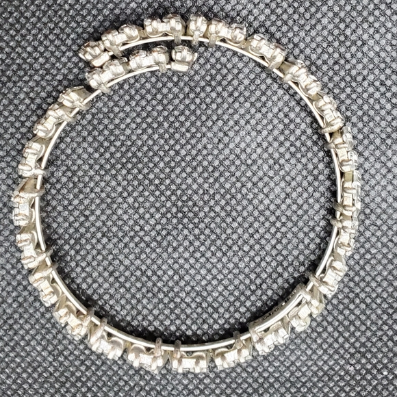 Stella and Dot Luxe Coil Bracelet Clear Crystal Baguette - Picture 6 of 7
